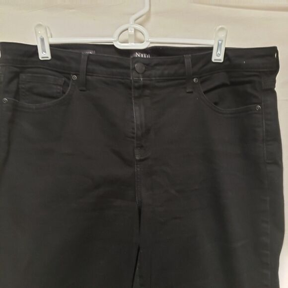 NYDJ Barbara Bootcut Jeans Women's 12 Black Lift Tuck Technology Stretch PO-G - Picture 8 of 15